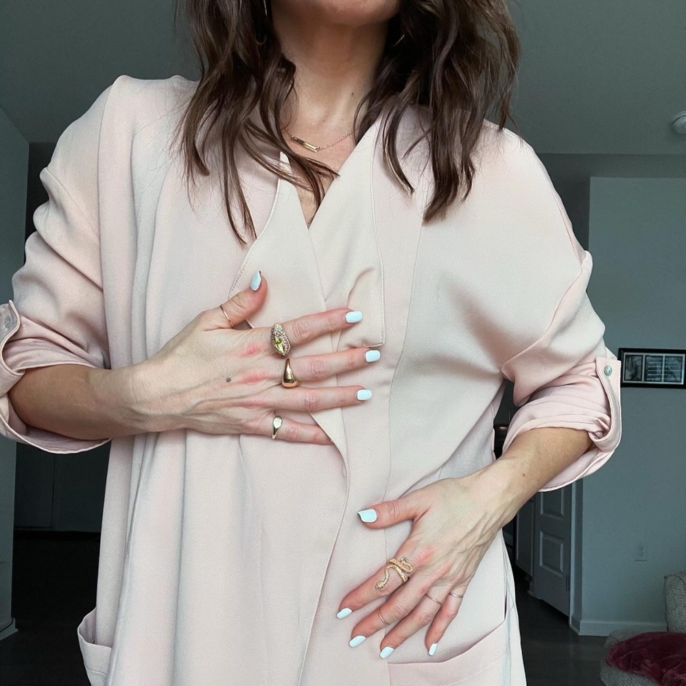 Elegant Pink Blazer